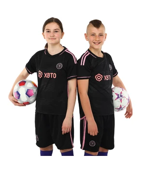 Uniformă de fotbal pentru copii cu simbolurile oaspeților clubului de fotbal INTER MIAMI 2024  IN6361