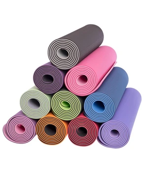 Covor de fitness și yoga TPE + TC 6mm 840386