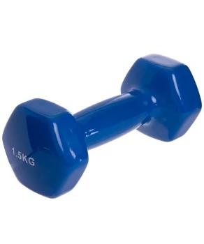 Gantere cu acoperire de vinil (1х1,5 kg)  A8015