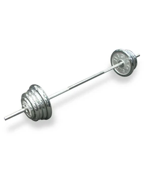 Barbell atletic cu discuri metalice (102kg) 80122102