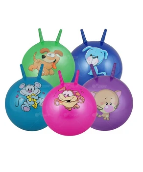 фитбол детский с рожками d-55cm  8405055